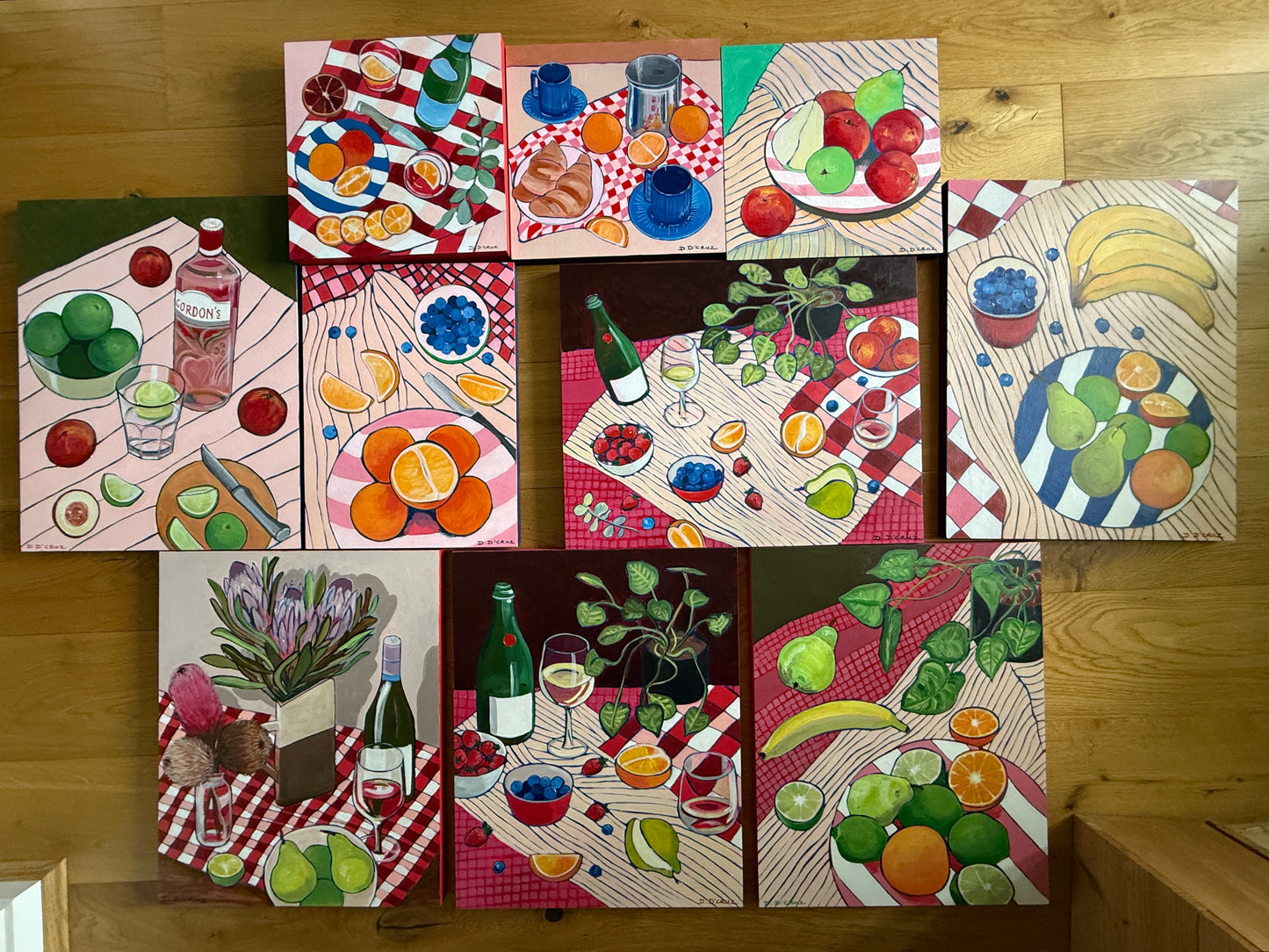 Oranges and blueberries