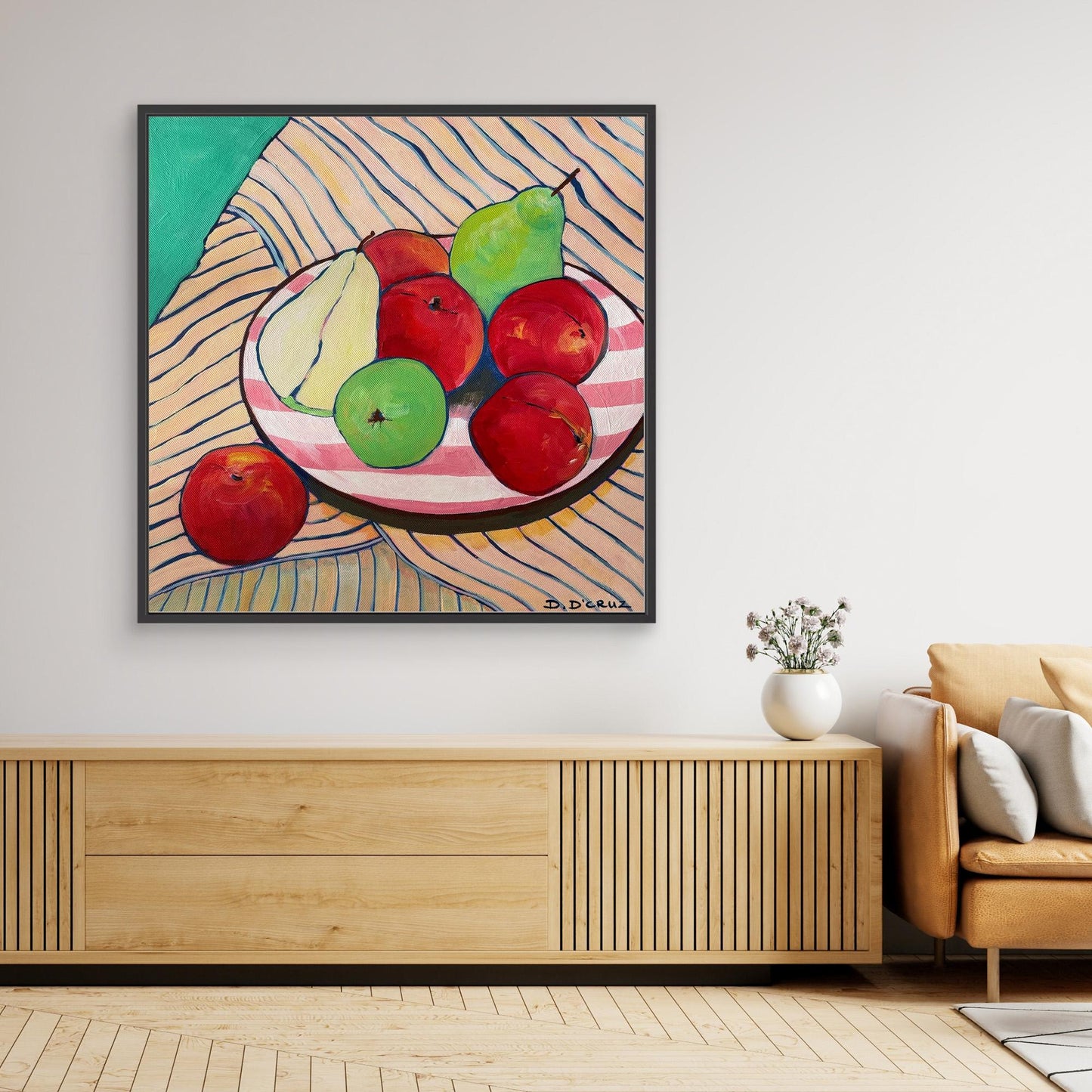 Picnic study with nectarines