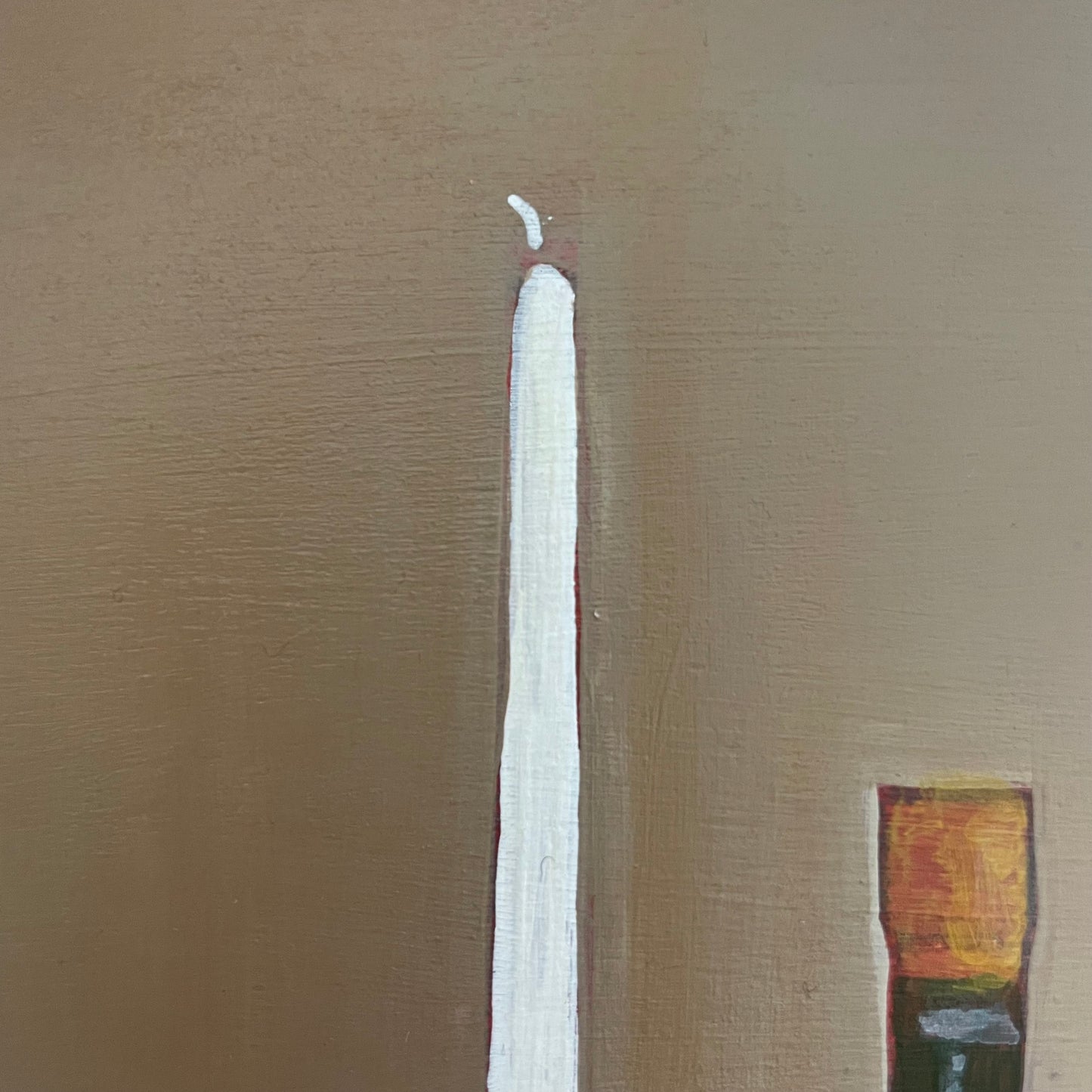 Candlestick with small Ceramic jar