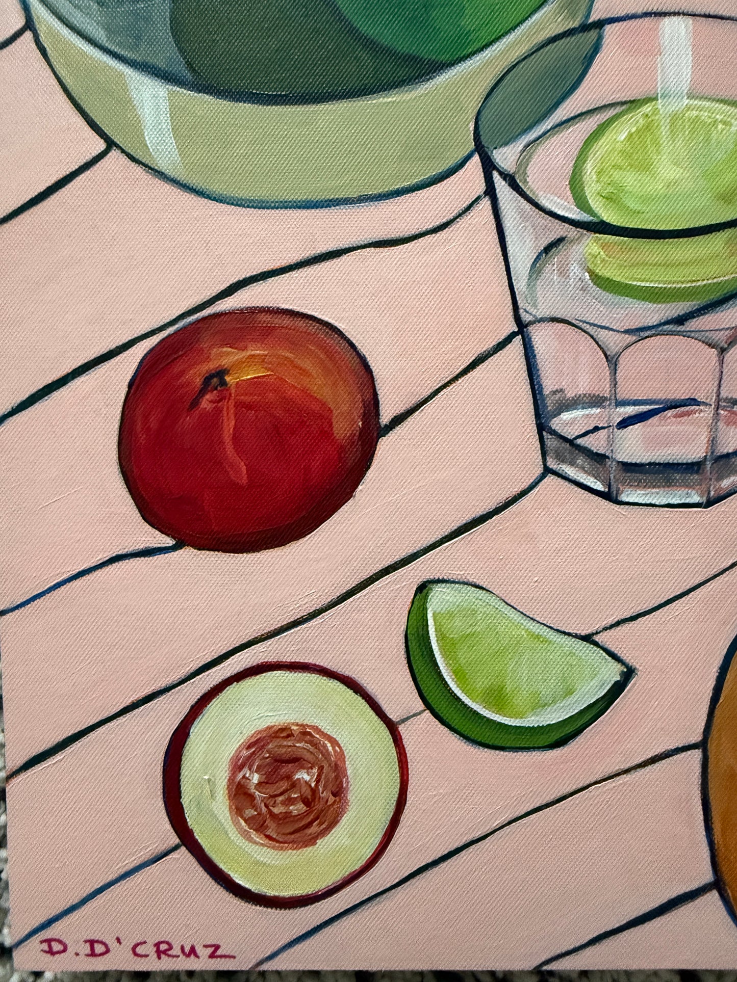 Summer fruit and pink gin