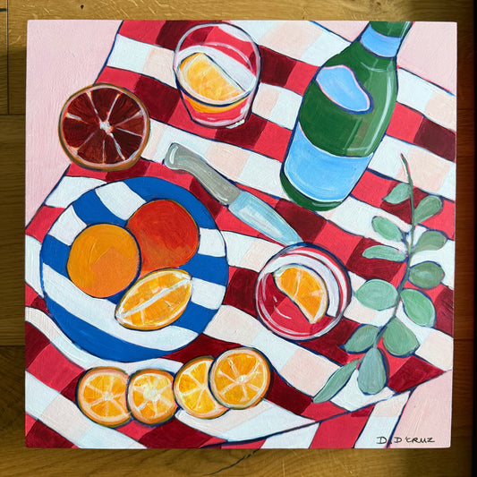 Citrus and check picnic