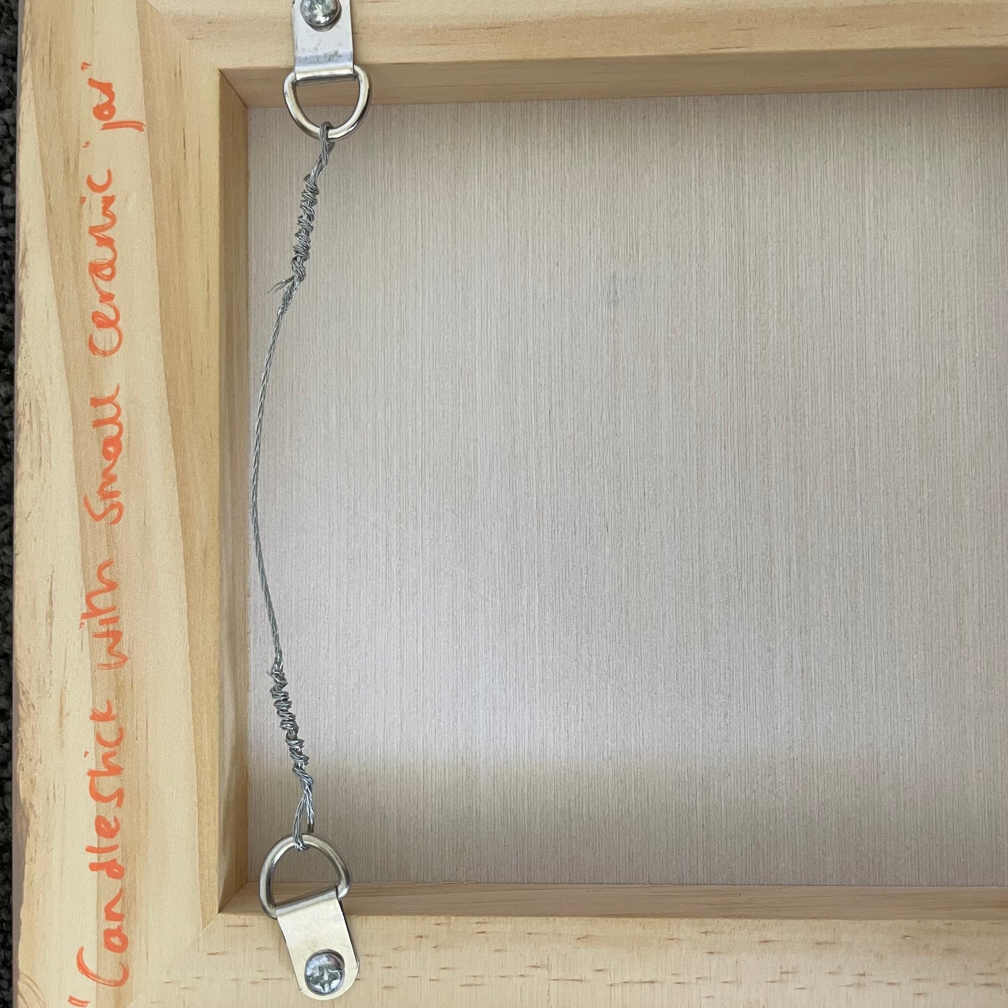 Candlestick with small Ceramic jar