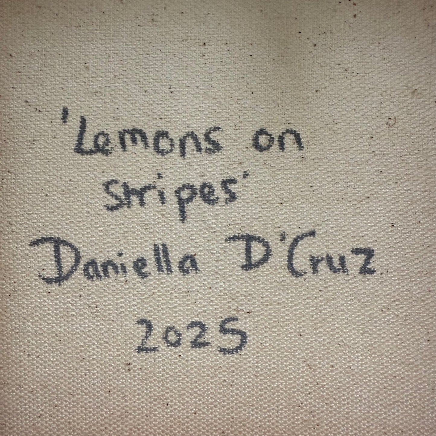 Lemons on stripes
