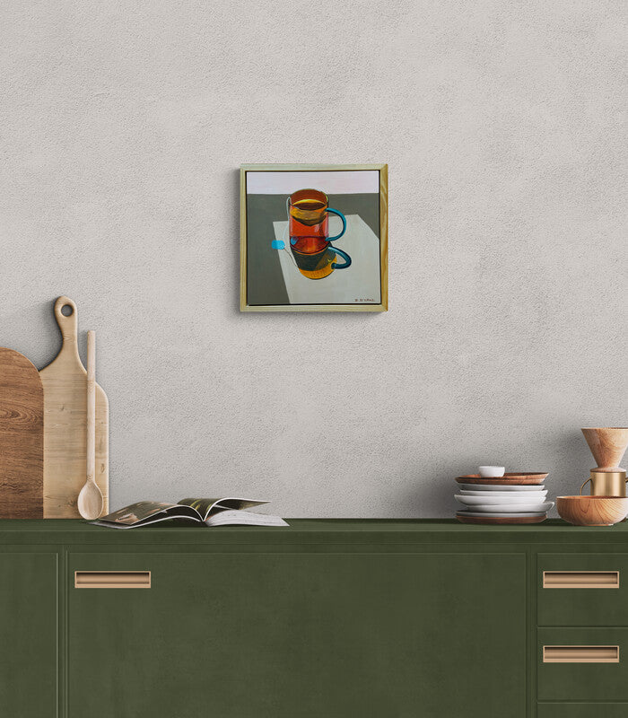 Peppermint tea in the morning sunshine