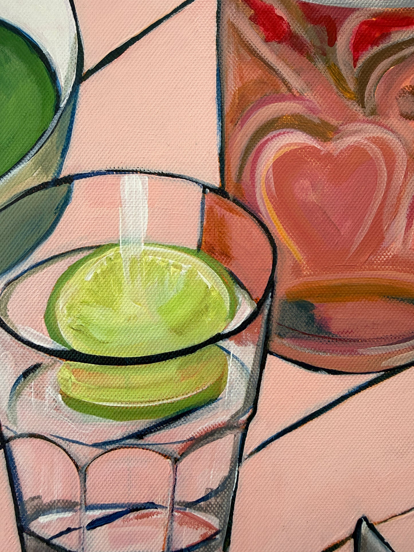 Summer fruit and pink gin