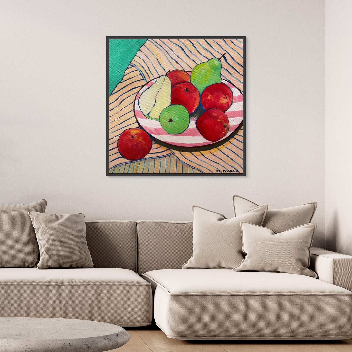 Picnic study with nectarines 