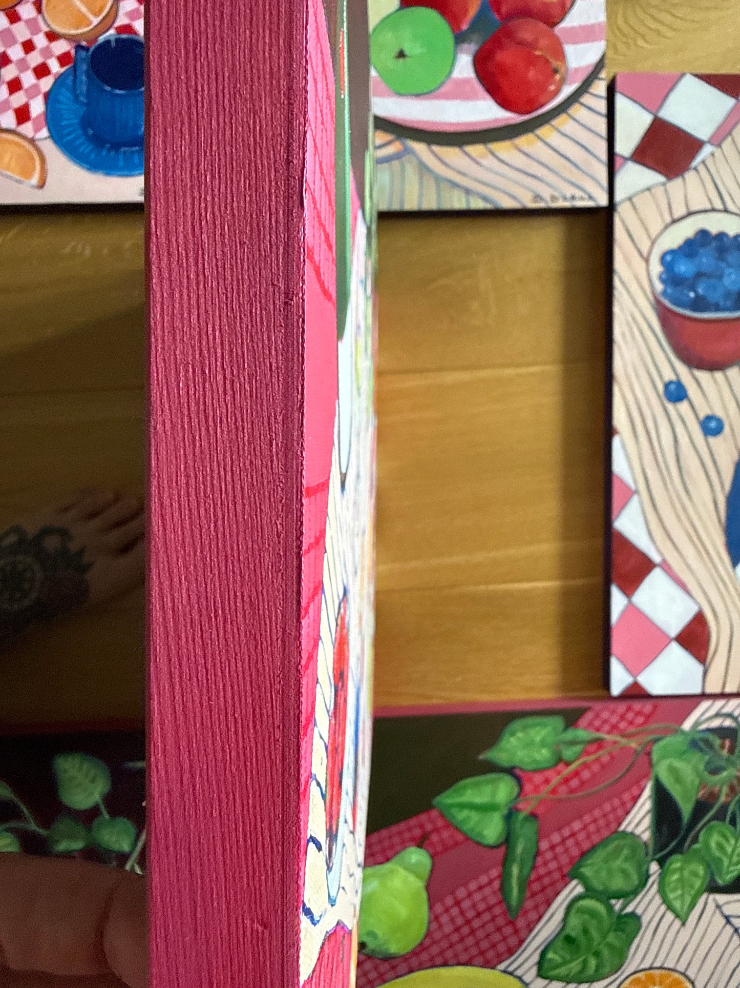 Sunset picnic landscape.