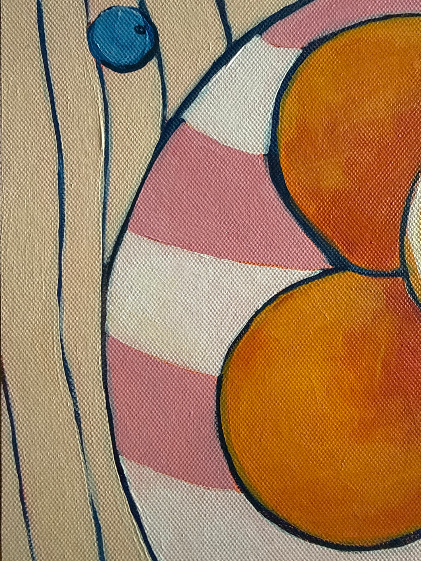 Oranges and blueberries