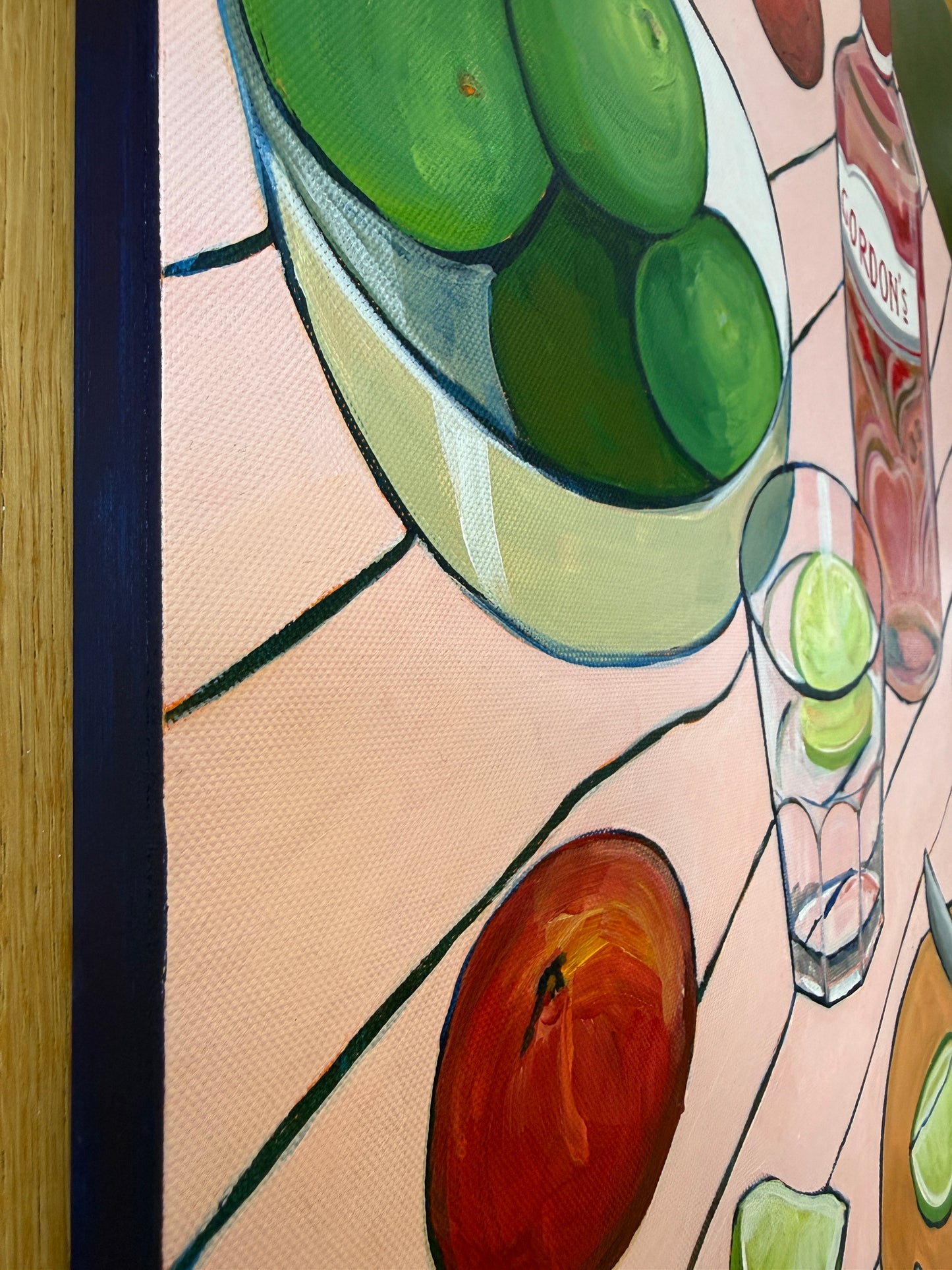 Summer fruit and pink gin