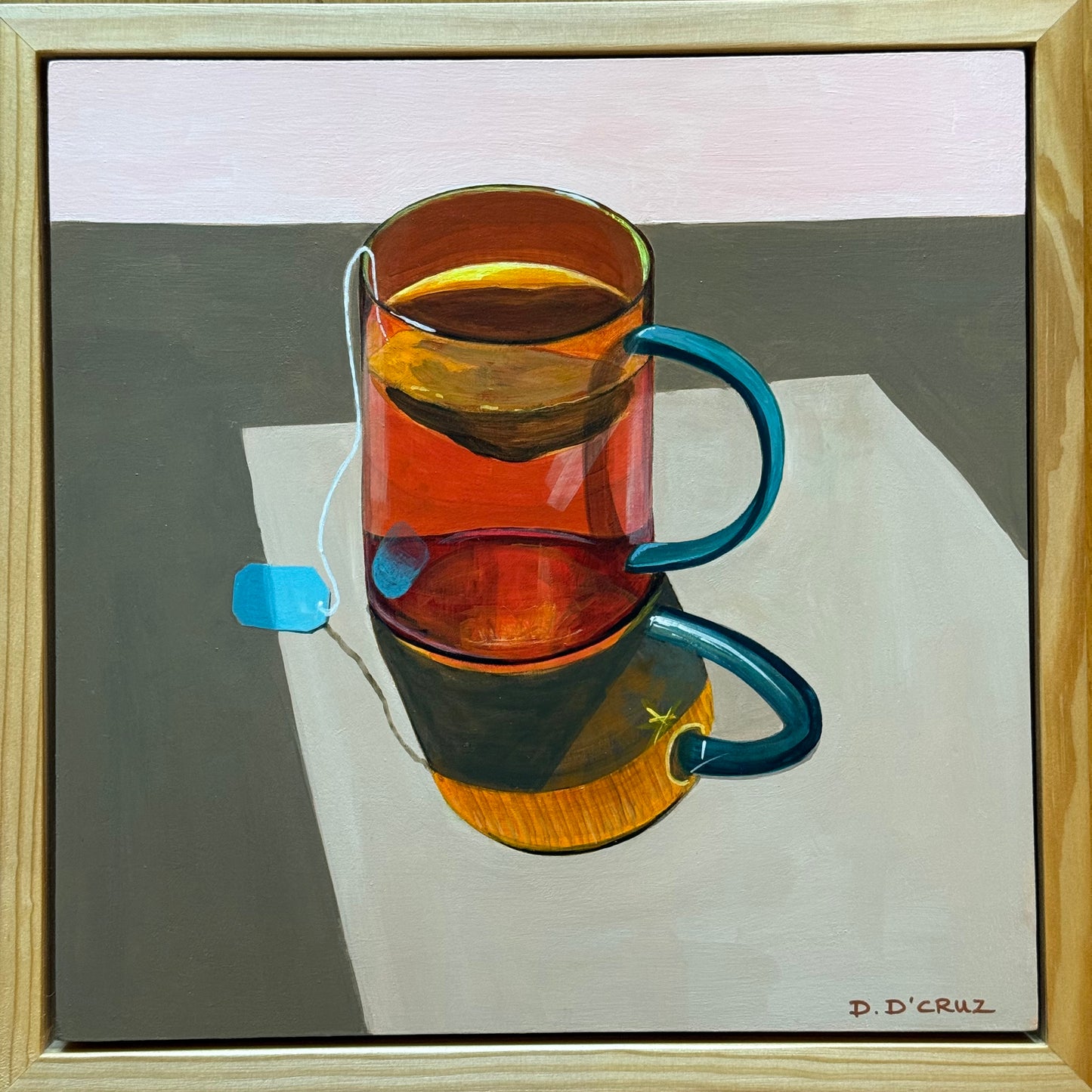 Peppermint tea in the morning sunshine